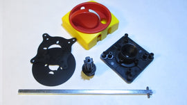 Operator Handle For Disconnect DISCONTINUED NLA. Can use P/N 2021061 Handle w 2021060 Shaft and 2021059 Interior Switch. NOTE: Modification to panel door is necessary.