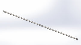 Slagger Driveshaft w Keys, 1.5"x 121.25", (2) per table. For Slagger Double M tables with a 22' wide cutting area. Due to length, this part can only ship by truck. Contact Slagger Parts to order. parts@slagger.com or 800-831-0944