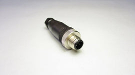 Connector, M12, 3 Pin, Male, Straight Rkey