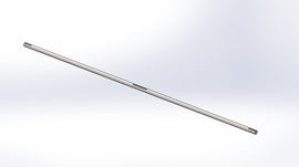 Slagger Driveshaft w Keys, 1.5"OD x 107.5"L. For Slagger Plus, Evo & Xcel Tables with a 9' wide cutting area.