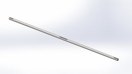 Slagger Driveshaft w Keys, 1.5"OD x 91.25", (2) per table. For Slagger Double M tables with a 17' wide cutting area.