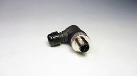 Connector, M12, 4 Pin, Male 90 Deg
