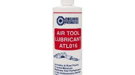 Air Tool Oil ISO 46, 1 Pint Bottle. Recommended to maintain air systems on Slagger tables and for use in shop air tools.