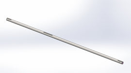 Slagger Driveshaft w Keys, 1.5"OD x 84"L, For all Slagger M tables with an 8' wide cutting area.