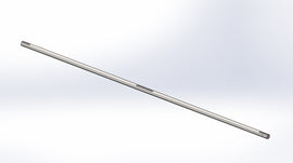 Slagger Driveshaft w Keys, 1.5"OD x 96"L, For all Slagger M tables with a 9' wide cutting area.