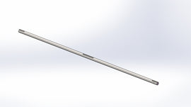 Slagger Driveshaft w Keys, 1.5"OD x 83.5"L. For Slagger Plus, Evo & Xcel Tables with a 7' wide cutting area.