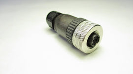 Connector, M12, 4 Pin Female Straight (Formerly 90 deg)